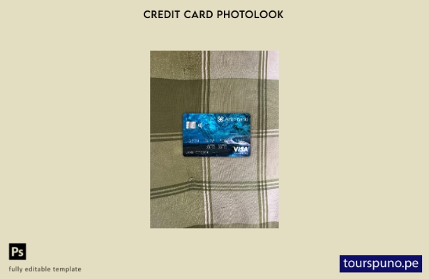 listo para imprimir plantilla frontal de aspecto fotográfico de tarjeta de fir 2